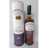 1 BOTTLE BOWMORE 18 YEAR OLD SINGLE MALT WHISKY - 700ML, 43% VOL,