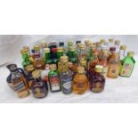 SELECTION OF VARIOUS BLENDED WHISKY MINIATURES INCLUDING DIMPLES,