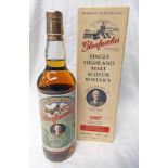 1 BOTTLE GLENFARCLAS 10 YEAR OLD SINGLE MALT WHISKY, DISTILLED 1987, DAVID HUME EDITION - 700ML,