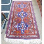 RED GROUND MIDDLE EASTERN RUG 180 X 100CM