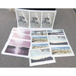 SELECTION OF VARIOUS UNFRAMED SIGNED PRINTS BY MARY-ANNIE BURN TO INCLUDE 'TO THE LONELY SEA AND