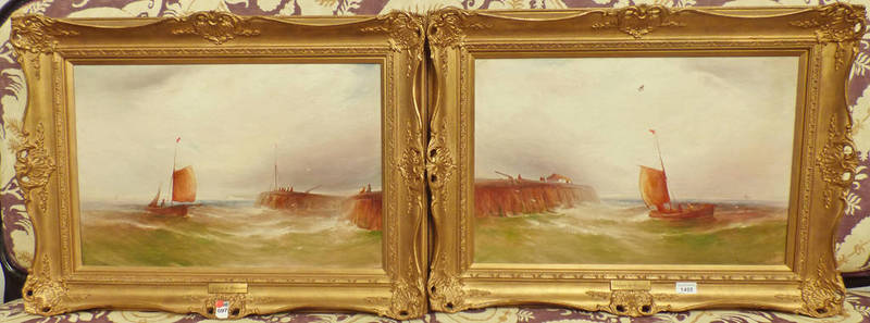 GUSTAVE DE BREANSKI, APPROACHING THE HARBOUR, SIGNED,