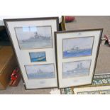 2 FRAMED TONY DRINKWATER WATERCOLOURS OF SHIPS -2-