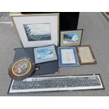SELECTION OF VARIOUS FRAMED PICTURES TO INCLUDE SIGNED MARY-ANNIE BURNS WATERCOLOURS,