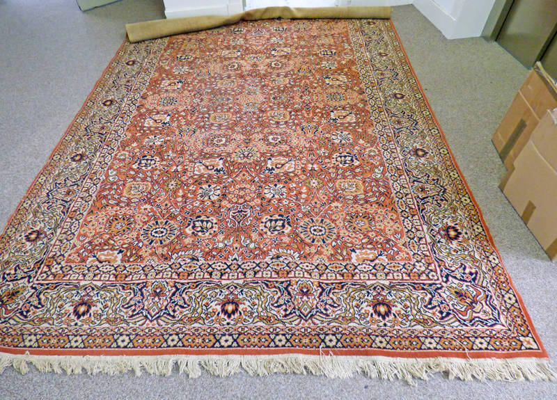 RED & ORANGE GROUND MIDDLE EASTERN STYLE CARPET 240 X 340CM