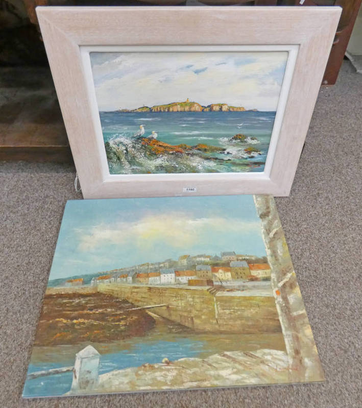 MARGARET DONALD OIL PAINTING 'ISLE OF MAY'