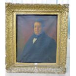 GILT FRAMED 19TH CENTURY PORTRAIT OF GENTLEMAN,