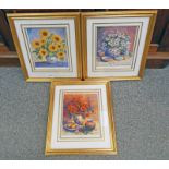 3 FRAMED LIMITED EDITION PRINTS SIGNED AFTER TRISHA HARDWICK