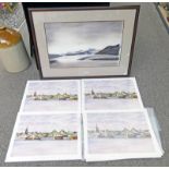 FRAMED WATERCOLOUR 'ACROSS LOCH TAY' BY MARY-ANNIE BURN, SIGNED,