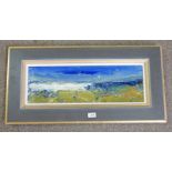 NAEL HANNA - (ARR) CARNOUSTIE WATERS, SIGNED GILT FRAMED OIL ON BOARD 18.