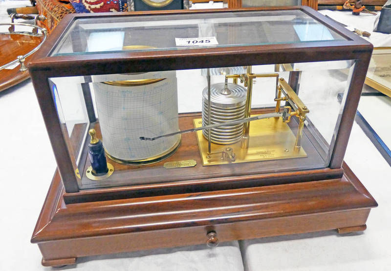 SHORT AND MASON LONDON CASED BAROGRAPH Condition Report: Sold as seen with no