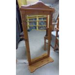 PINE MIRROR ON STAND,
