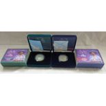 2000 ROYAL MINT QUEEN MOTHER CENTENARY SILVER PIEDFORT CROWN & 2000 ROYAL MINT QUEEN MOTHER