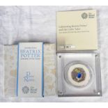 2017 ROYAL MINT PETER RABBIT UK 50P SILVER PROOF COIN, BOXED WITH C.O.A.