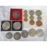1836 WILLIAM IV SILVER HALF CROWN, 1964 & 1967 CANADA DOLLARS, 1953 CORONATION PROOF COIN SET,