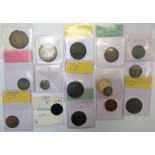 SELECTION OF VARIOUS BRITISH COINS TO INCLUDE 1689 JAMES II GUN MONEY,