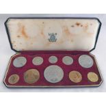 1953 ELIZABETH II CORONATION PROOF COIN SET,