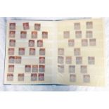 STOCK BOOK OF VARIOUS GREAT BRITAIN STAMPS TO INCLUDE 69 PENNY REDS,