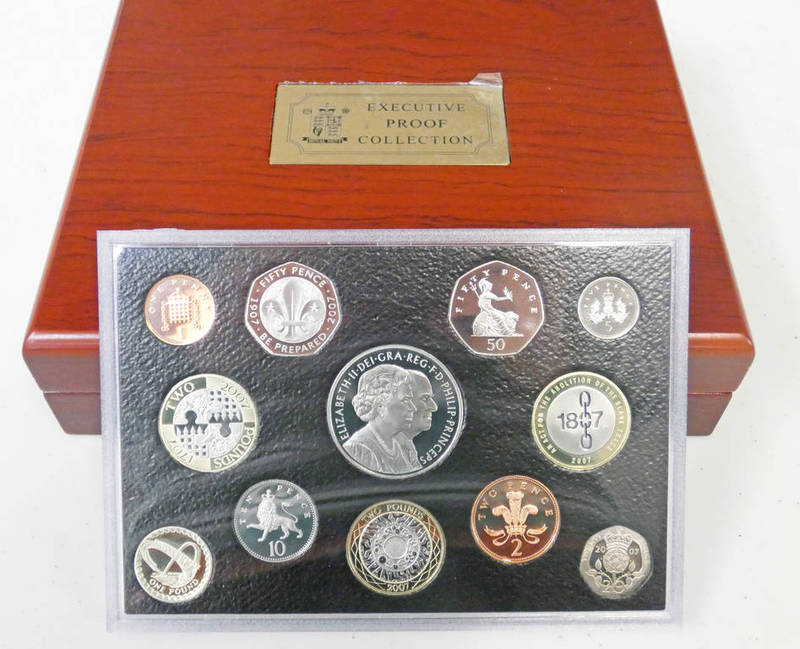 2007 UK EXECUTIVE PROOF 12 COIN SET,