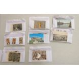 SELECTION OF VARIOUS POSTCARDS & CIGARETTE CARDS TO INCLUDE MELROSE ABBEY,