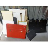 2 CARRY CASES, CARD FRAME MOUNTS,