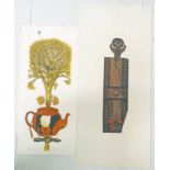 16 SIGNED & UNSIGNED LINOCUTS TO INCLUDE 'HAMMER OF THE POTS' 6/14 SIGNED,