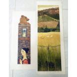 SELECTION OF 12 SIGNED & UNSIGNED LINOCUT PRINTS TO INCLUDE 'LONG GRASS' 1/18 SIGNED & 'SHIFTING