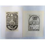 SELECTION OF VARIOUS DRAWINGS AND ETCHINGS, UNSIGNED,