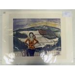 3 LARGE SEALED LINOCUT PRINTS TO INCLUDE 'CULLOW MARKER' 7/20 SIGNED,