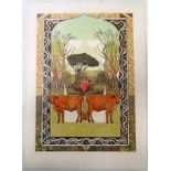 SELECTION OF SIGNED & UNSIGNED LINOCUTS TO INCLUDE 'BINDING ICARUS' 1/14 SIGNED & 'COWS' 5/18