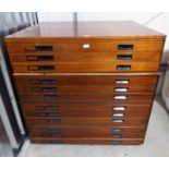 4 SECTIONAL PLAN CHEST OF 12 DRAWERS 115.