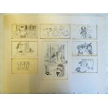 SELECTION OF UNSIGNED EARLY DRAWINGS TO INCLUDE 'CIDER WITH ROSIE' AND VARIOUS PORTRAITS,