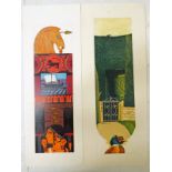 10 UNSIGNED LINOCUT PRINTS, SOME NUMBERED,