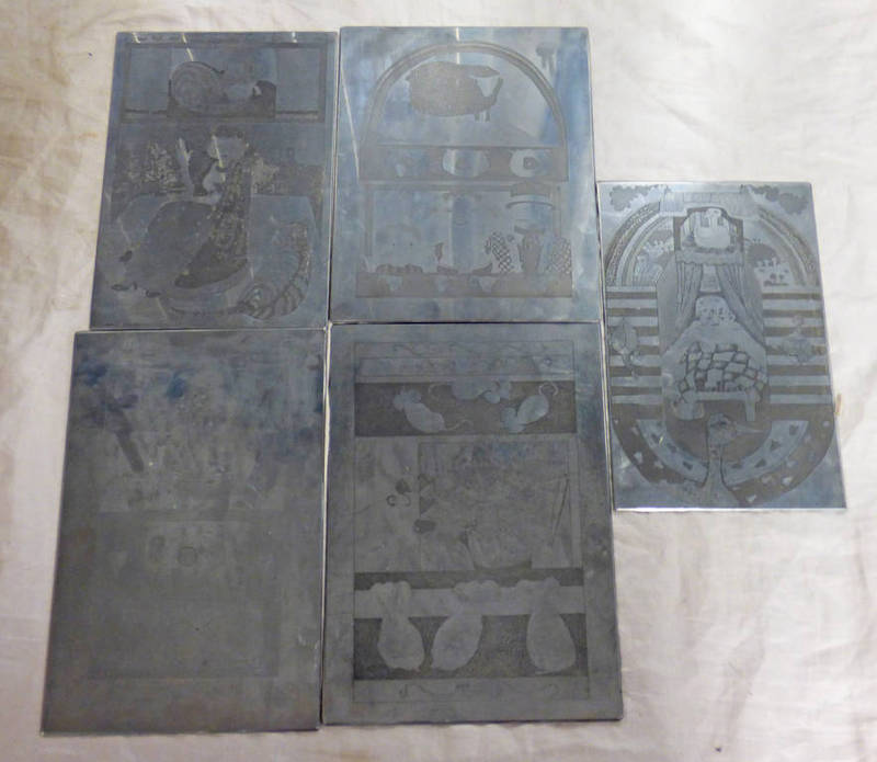 5 METAL ETCHING SHEETS WITH VARIOUS DESIGNS