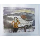 4 EDITIONS OF 'FIGURE WITH DEAD BIRD', SIGNED, 52 X 20 CM AND 8 EDITIONS OF 'CULLOW MARKER', SIGNED,