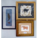 3 FRAMED LINOCUTS OF CATS, SOME ON HANDMADE PAPER, TO INCLUDE 'PRICE OF LOVE' 3/4,