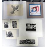 SELECTION OF PRINTS, WATERCOLOURS, ETCHINGS BY VARIOUS ARTISTS TO INCLUDE PETER REDDICK,