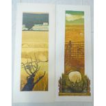 20 UNSIGNED LINOCUTS, SOME NUMBERED, TO INCLUDE VARIOUS COUNTRYSIDE SCENES,