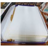 BOX CONTAINING LARGE AMOUNT OF 45 X 64 CM PAPER
