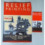 POSTER & BOOKLET 'RELIEF PRINTING: A SCOTTISH ARTS COUNCIL TOURING EXHIBITION'