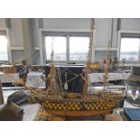 MODEL OF THE HMS VICTORY MARTINA MODEL KIT WITH BOX AND PARTS Condition Report: