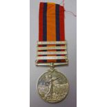 QUEEN'S SOUTH AFRICA MEDAL TO 1071 PRIVATE J MCNEILL, COLDSTREAM GUARDS, 4 CLASPS, 'BELMONT',