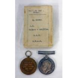 WW1 VICTORY MEDAL AND BRITISH WAR MEDAL TO ARTHUR C. WALKER-GRIFFIN, ROYAL NAVAL AIR SERVICE (F.