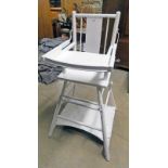 ARTS & CRAFTS STYLE CHILDS HIGH CHAIR