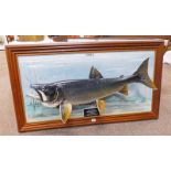 MODEL OF 33LB LAKE TROUT CAUGHT ON MACKAY LAKE N.W.