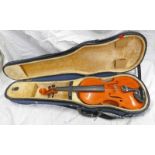 ANDREW B BAIN VIOLIN WITH 36CM LONG BACK WITH CASE