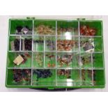 SECTION PLASTIC FLY BOX WITH A GOOD SELECTION OF VARIOUS FLIES