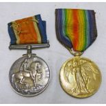 WW1 ROYAL LANCASHIRE REGIMENT MEDAL PAIR TO A 32920 PTE. W. HILL R. LANC.