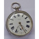 SILVER CASED POCKET WATCH LONDON 1874 WITH DIAL MARKED 51306