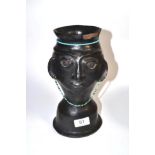 A pre-Colombian style pottery figural vessel